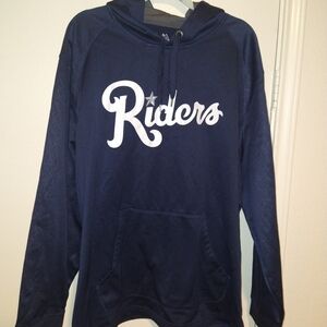 Majestic Frisco Roughriders MiLB Baseball Blue Hoodie Men's sz 2XL